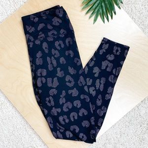 Black Leopard Print Leggings